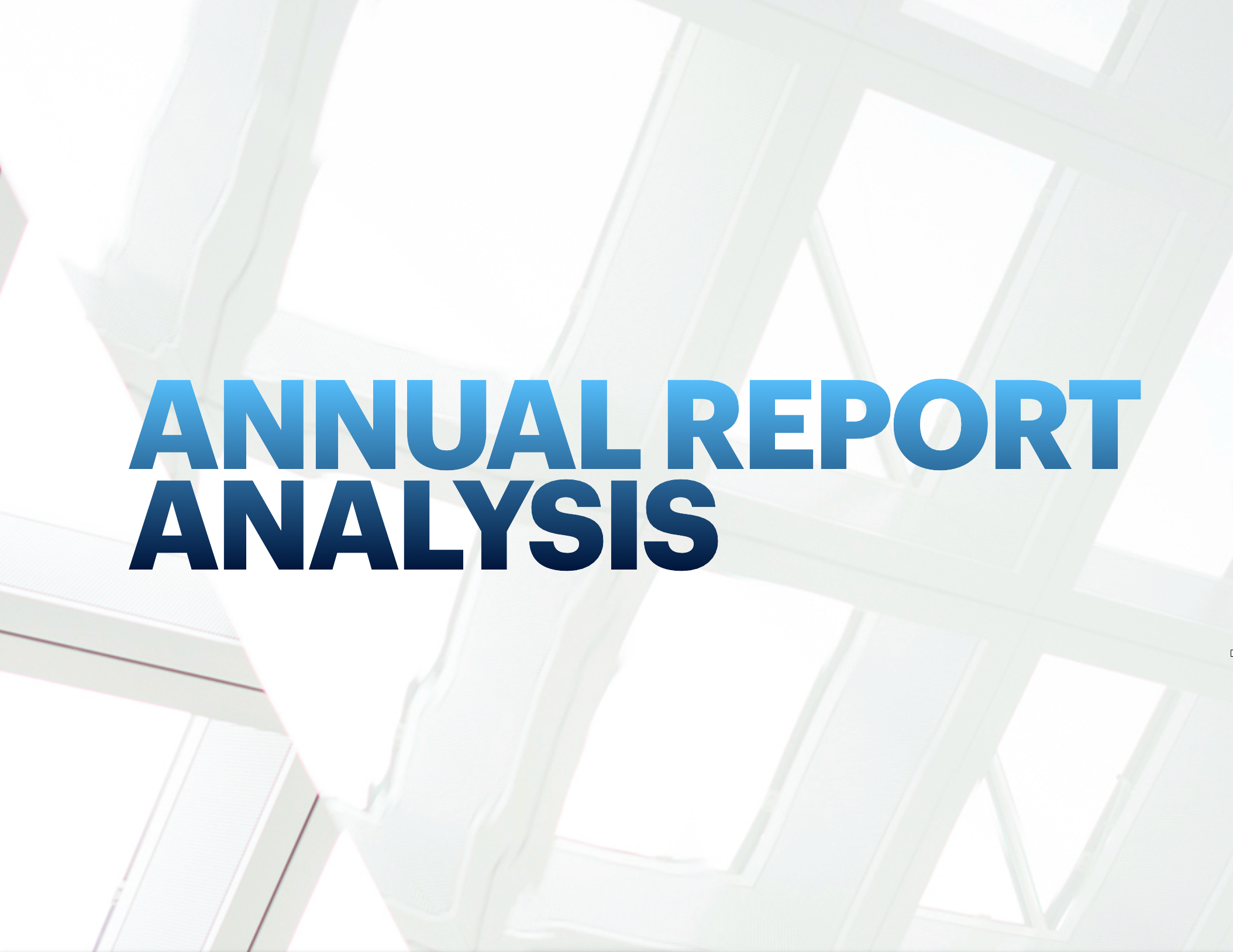 Annual report analysis