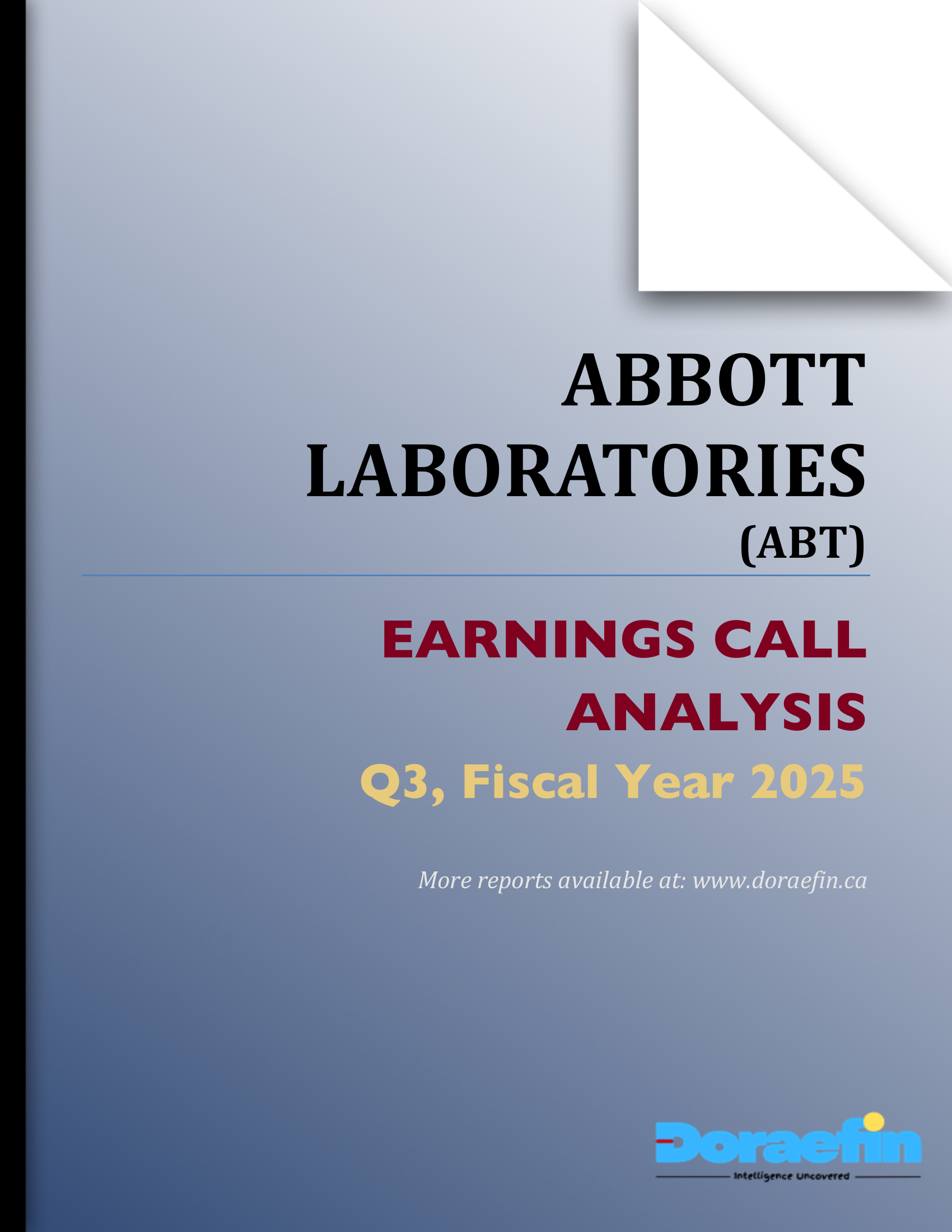ABBOTT LABORATORIES, Earnings call analysis, Q3FY2025