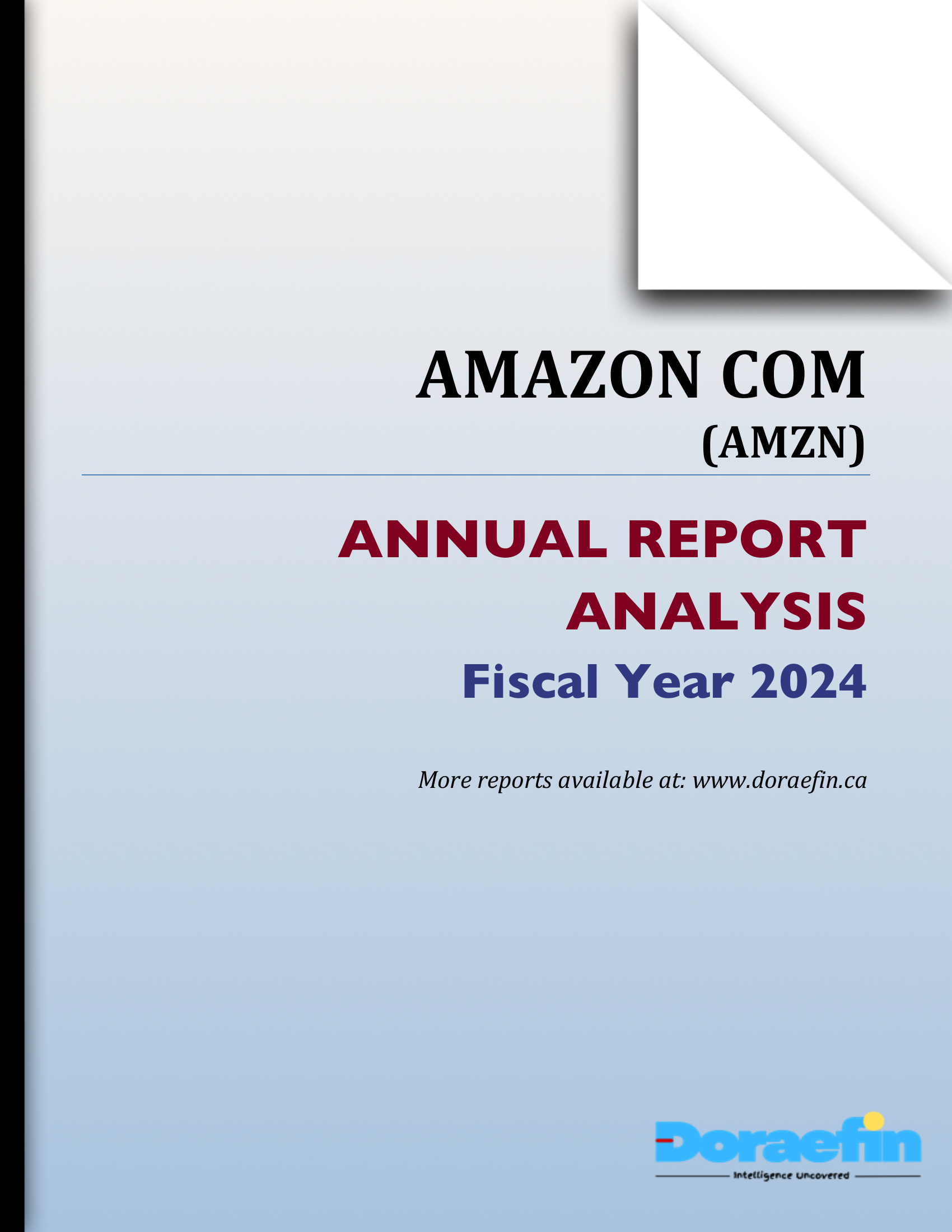 AMAZON COM, Annual analysis, FY2024