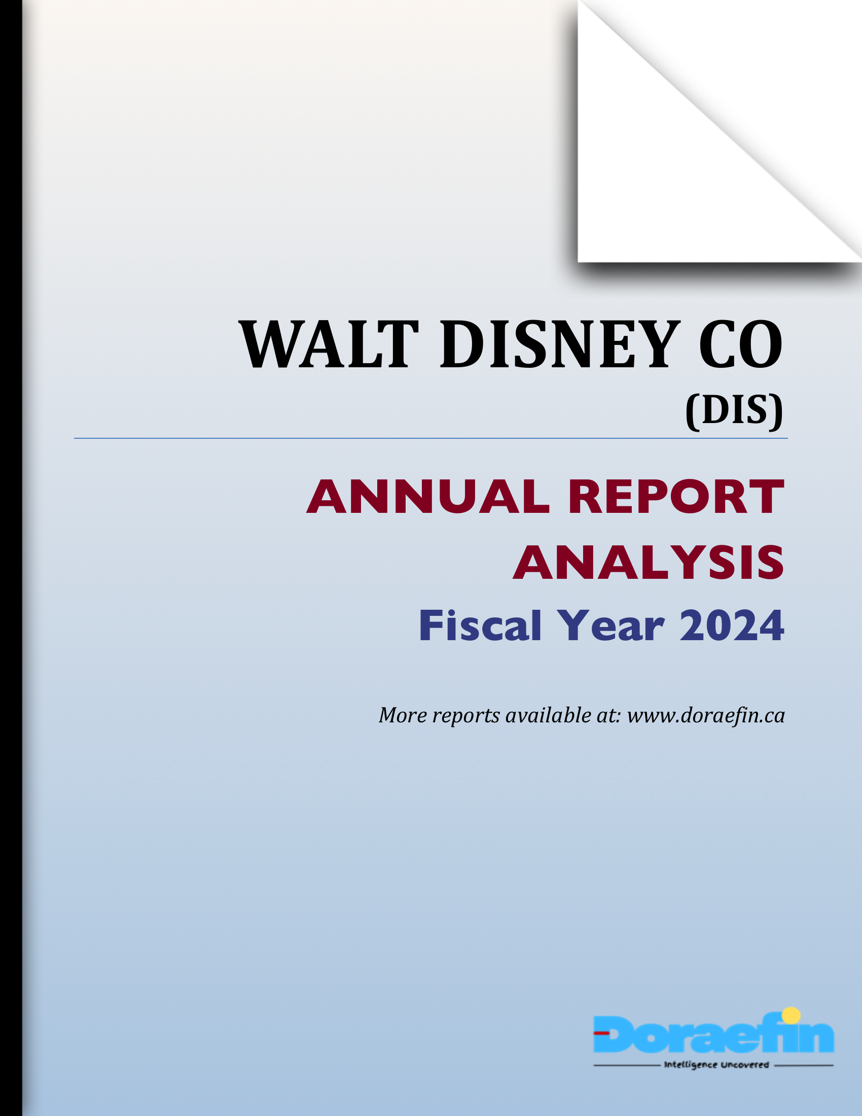 Walt Disney Co, Annual analysis, FY2024