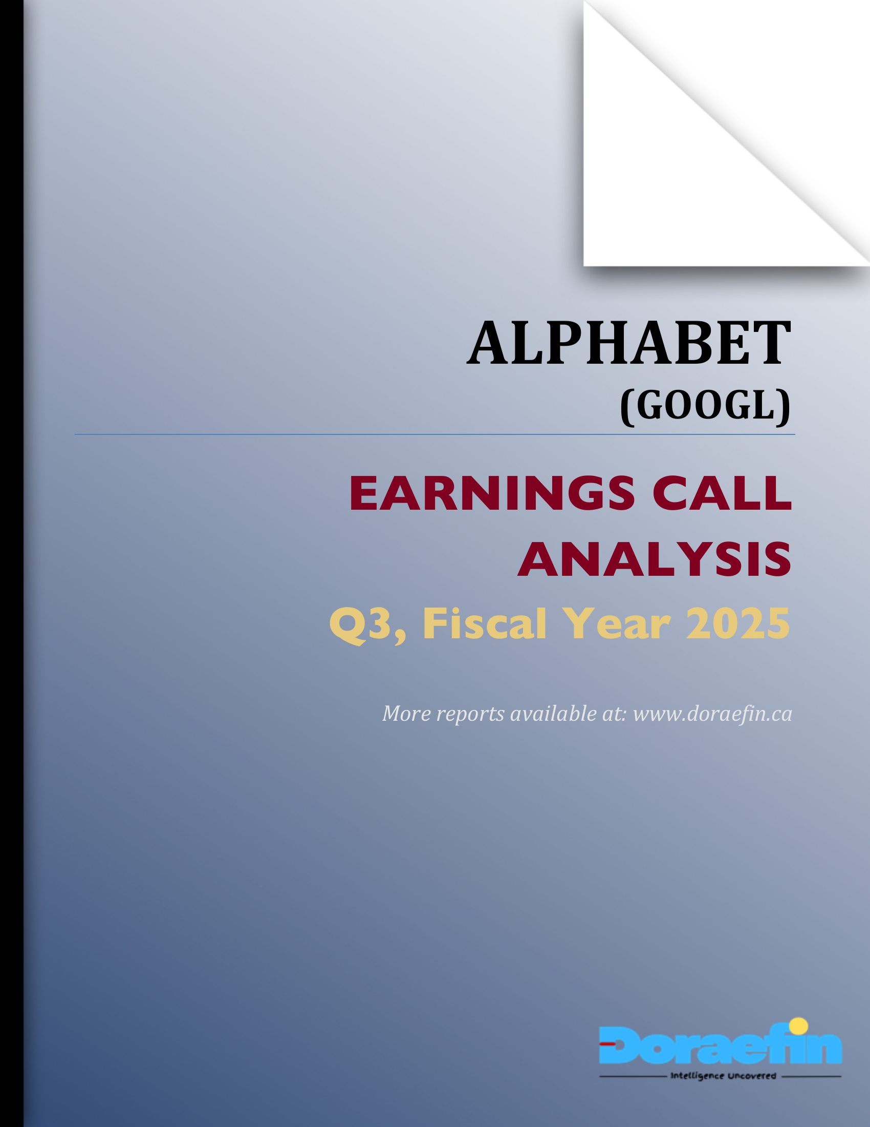 Alphabet, Earnings call analysis, Q3FY2025