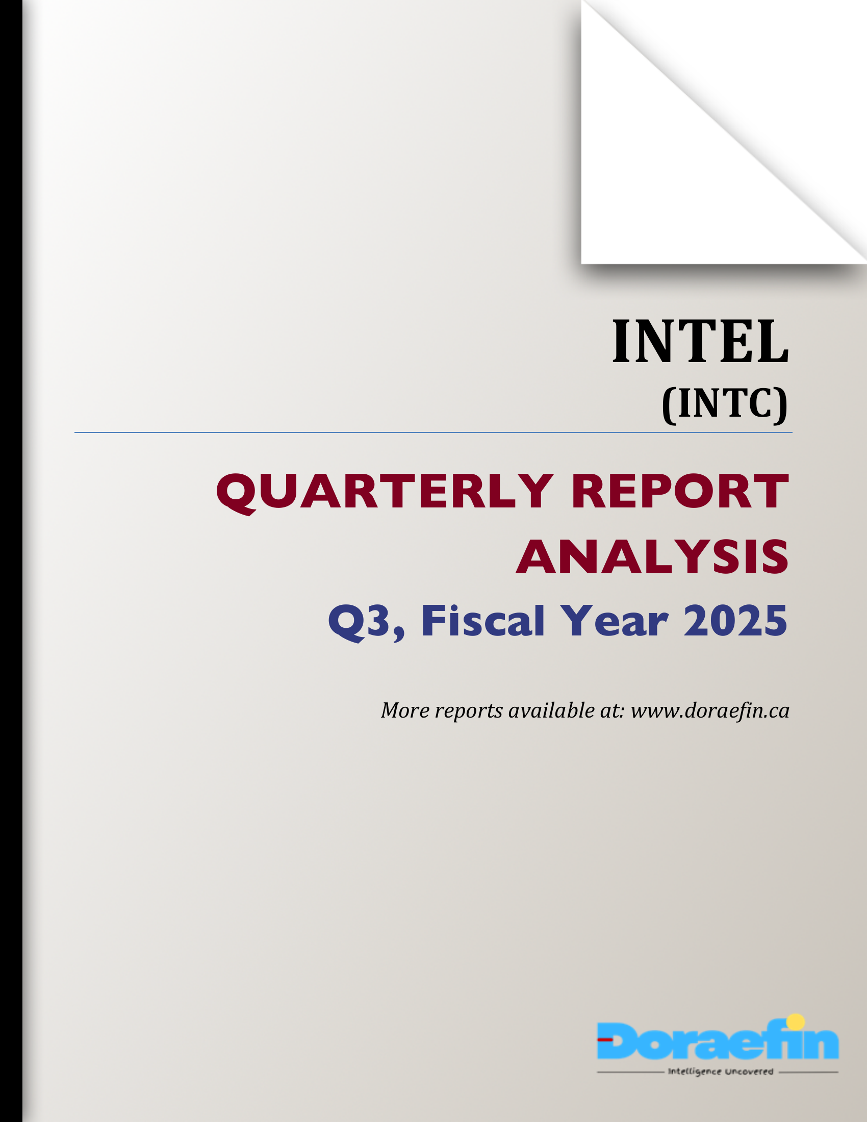 INTEL, Quarterly analysis, Q3FY2025