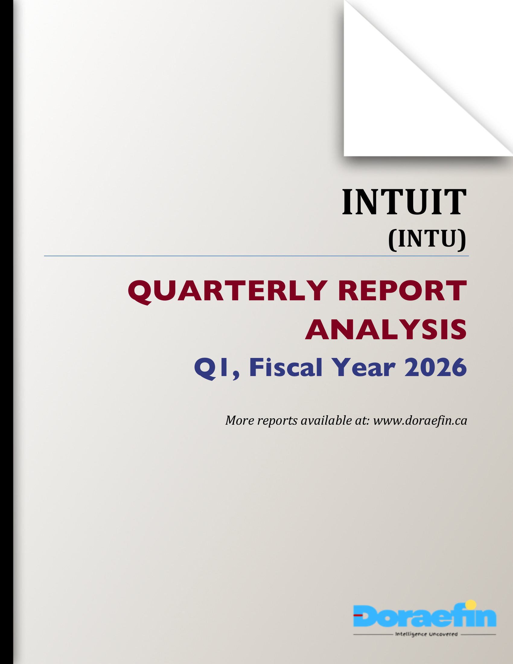 INTUIT, Quarterly analysis, Q1FY2026