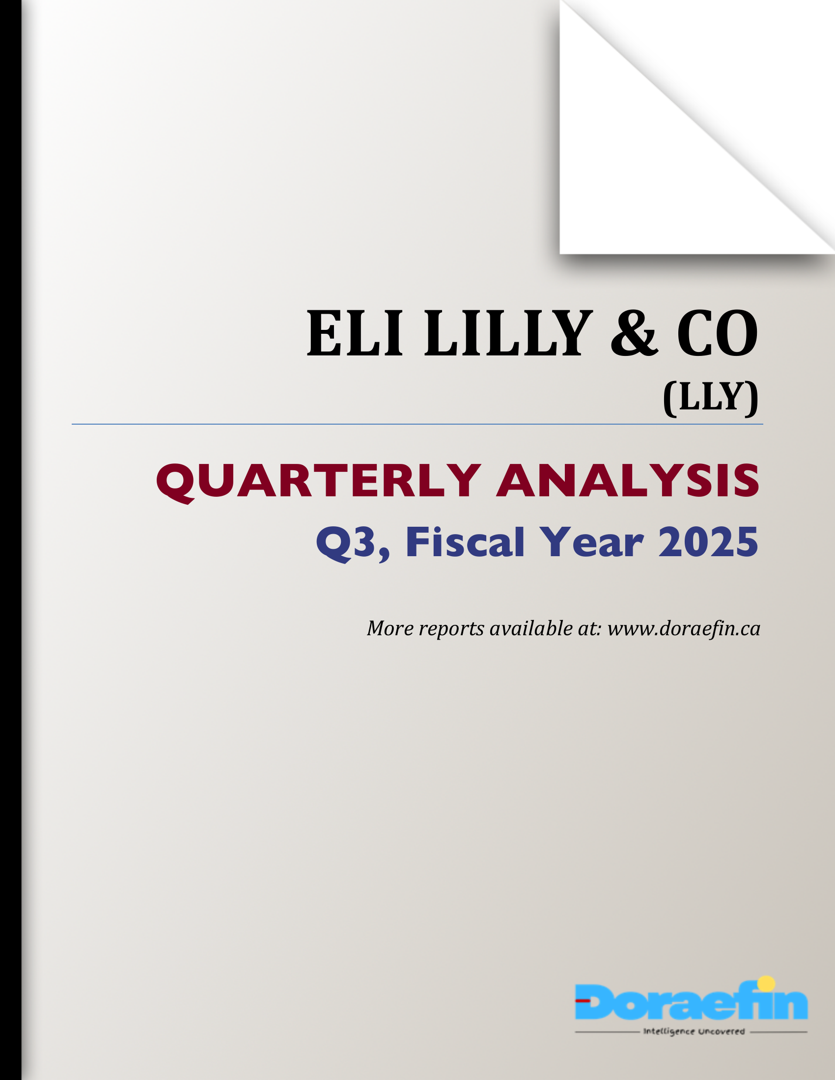 ELI LILLY & Co, Quarterly analysis, Q3FY2025