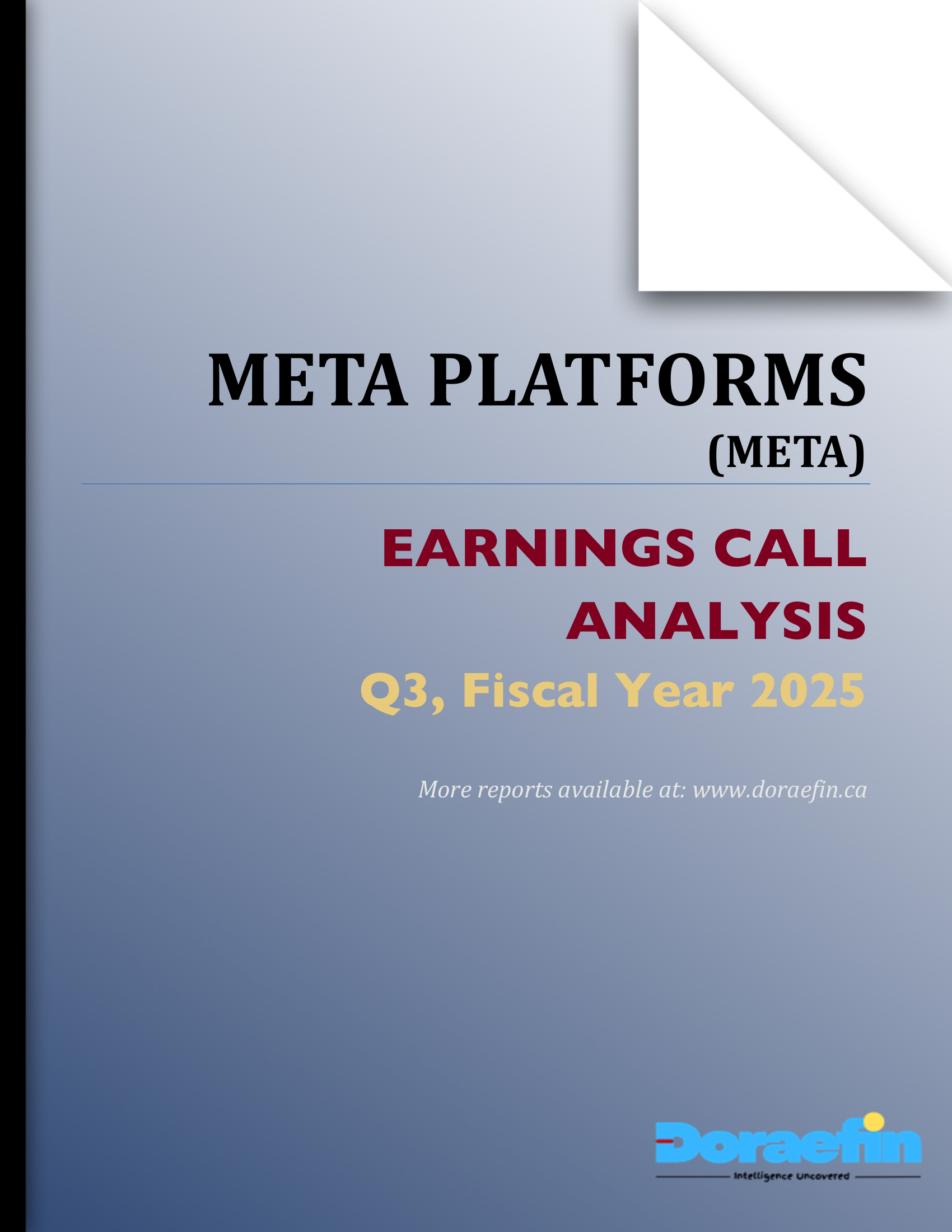 Meta Platforms, Earnings call analysis, Q3FY2025