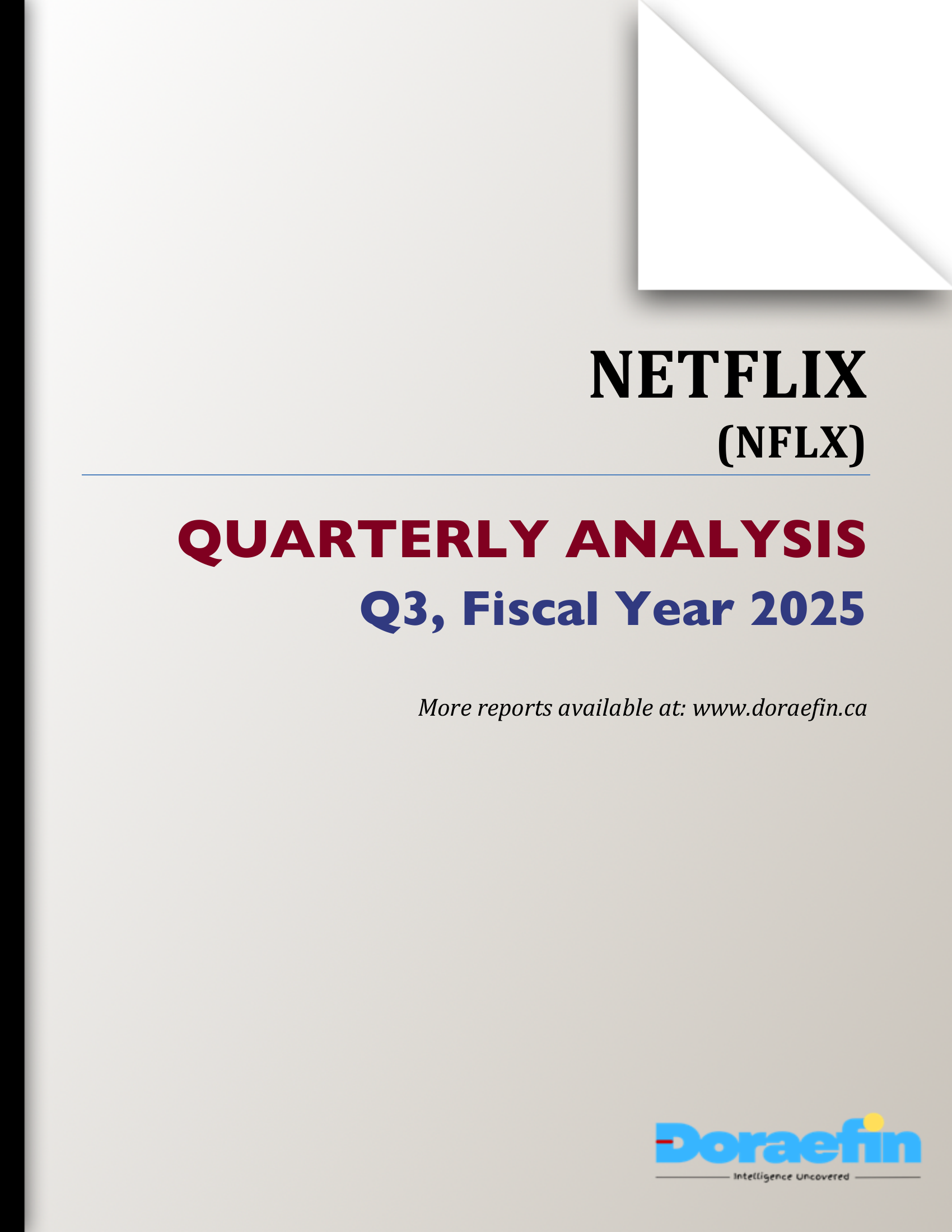 NETFLIX, Quarterly analysis, Q3FY2025