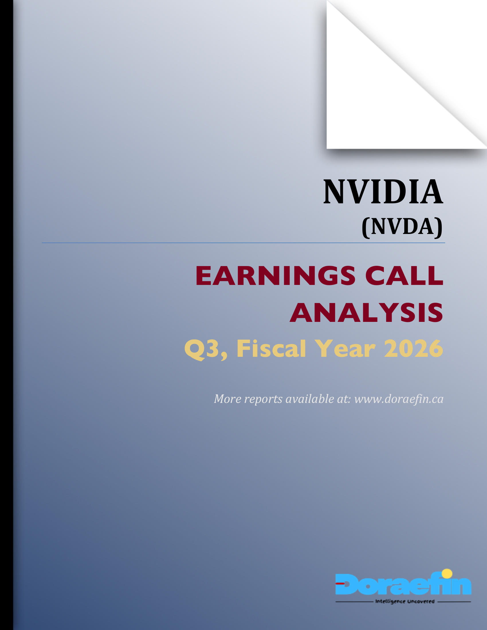 NVIDIA, Earnings call analysis, Q3FY2026