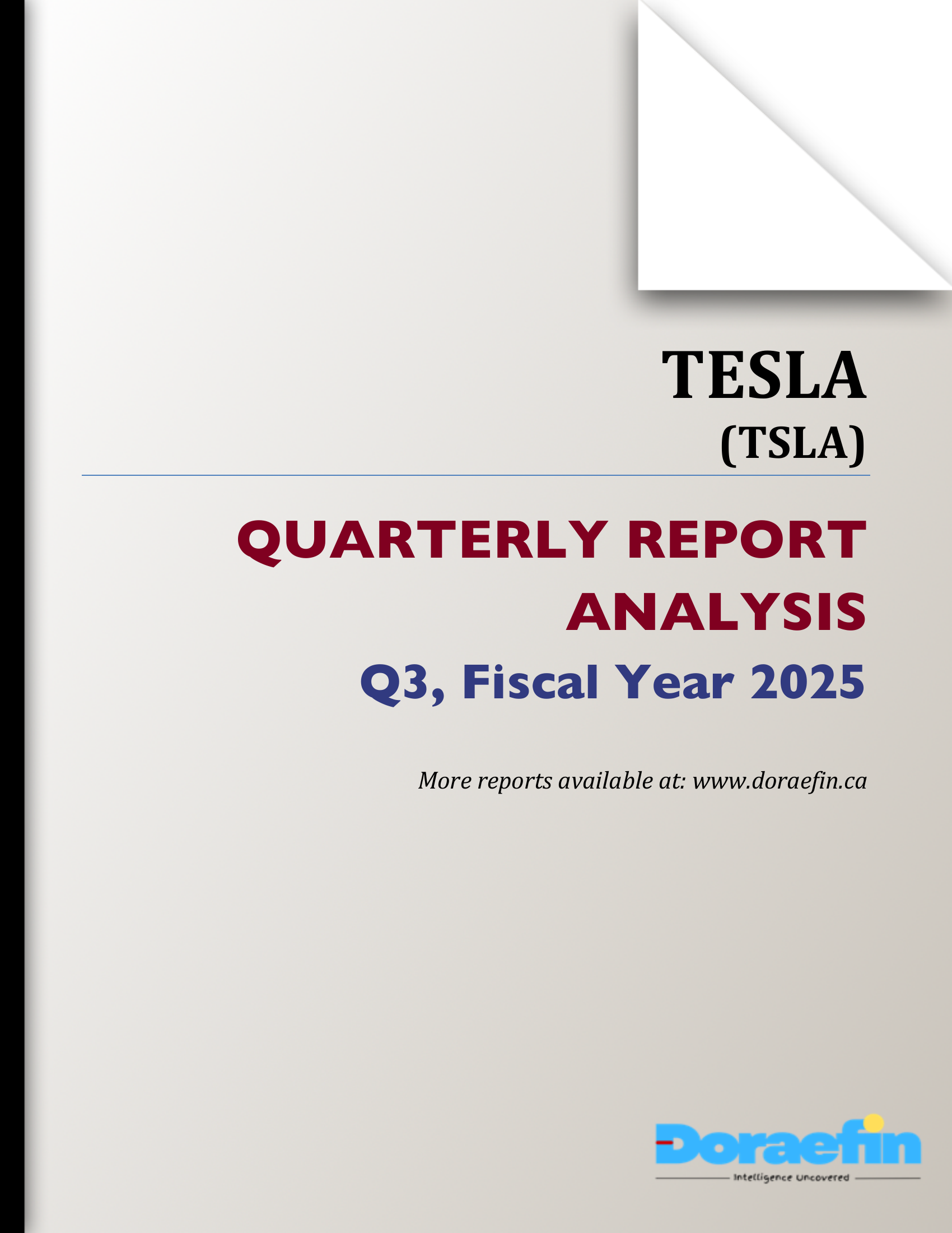 Tesla, Quarterly analysis, Q3FY2025