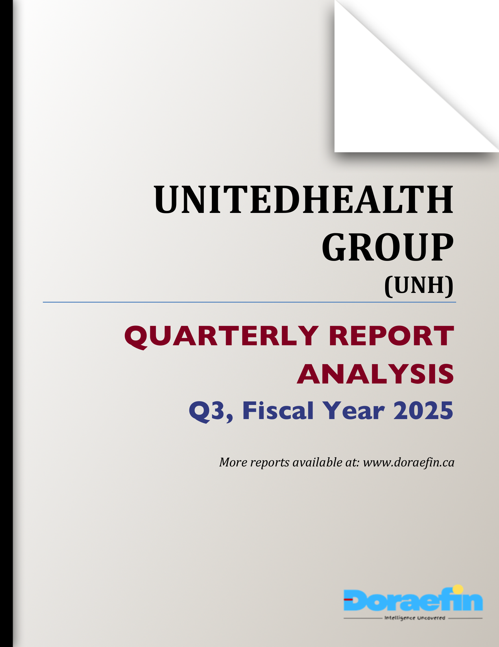 UNITEDHEALTH GROUP, Quarterly analysis, Q3FY2025